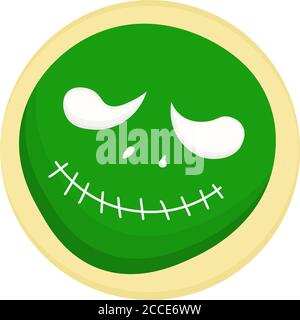 Halloween Cookies, Recipes FOR HALLOWEEN. DESSERTS. Isolated element. Vector illustration. Stock Vector