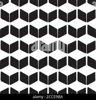 Seamless background with black rhombuses Stock Vector
