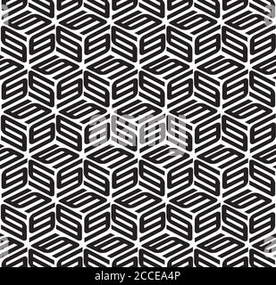 Seamless texture with black S letters Stock Vector