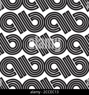 Seamless pattern with black infinity symbol Stock Vector