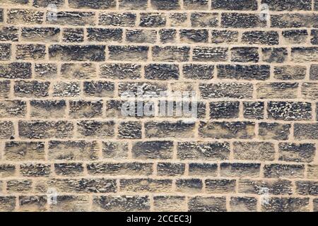 Characteristic Yorkshire house building brick wall, Yorkshire, England Stock Photo