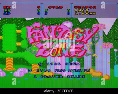 Fantasy Zone Pc Engine Videogame Editorial Use Only Stock Photo Alamy