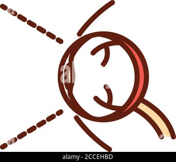 eye human organ line and fill style Stock Vector Image & Art - Alamy