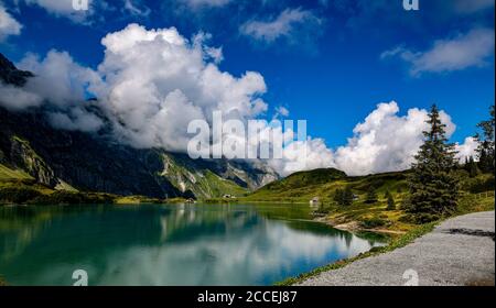 Amazing nature of Switzerland in the Swiss Alps Stock Photo