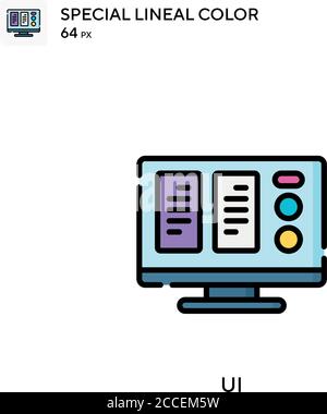Ui Special lineal color icon. Illustration symbol design template for web mobile UI element. Stock Vector