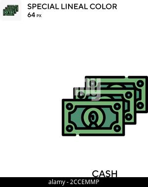 Cash-2 Special lineal color icon. Illustration symbol design template ...