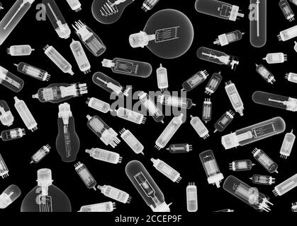 Light bulbs, X-ray Stock Photo