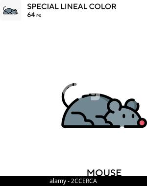 Mouse Special lineal color icon. Illustration symbol design template for web mobile UI element. Stock Vector