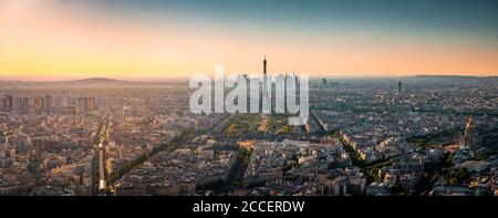 Europe, France, Paris, Eiffeltower, La tour Eiffel, champ de mars,7. Arrondissement Stock Photo