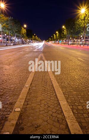 Europe, France, Paris, Arc de Triomphe, Place Charles de Gaulle, Champs Elysees, Stock Photo