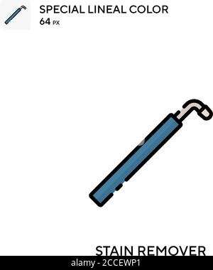 Stain remover Special lineal color icon. Illustration symbol design template for web mobile UI element. Stock Vector