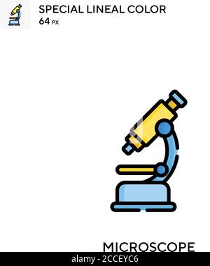 Microscope Special lineal color icon. Illustration symbol design ...