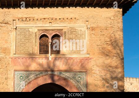 Granada (Spain), Alhambra, Puerta del Vino Stock Photo