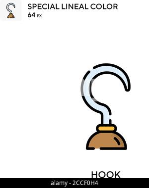 Hook Special lineal color icon. Illustration symbol design template for ...