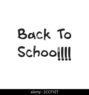 back to school text symbol vector Stock Vector