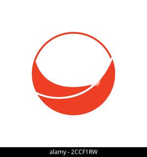 circle curves geometric simple motion logo vector Stock Vector