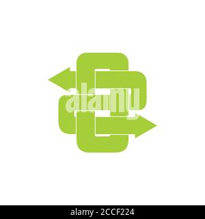 letters o2 linked lines art logo vector Stock Vector
