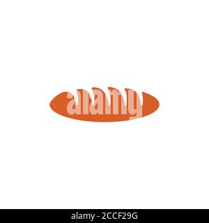 bread simple geometric logo vector Stock Vector