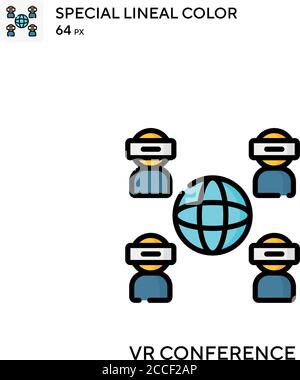 Conference Special lineal color icon. Illustration symbol design ...