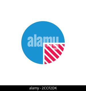 circle chart simple logo vector Stock Vector