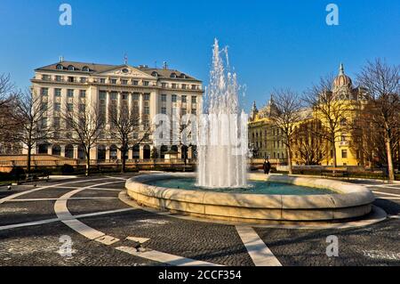 otel Esplanade, the famous hotel in Zagreb where travelers with the Orient Express stayed. Stock Photo