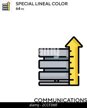Communications Special lineal color icon. Illustration symbol design ...