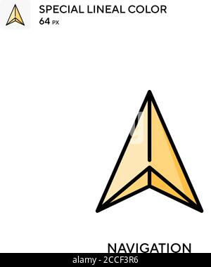Navigation Special lineal color icon. Illustration symbol design ...