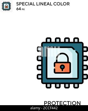 Protection Special lineal color icon. Illustration symbol design ...
