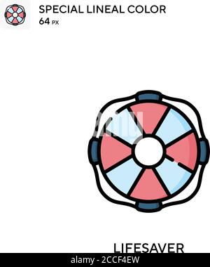 Lifesaver Special lineal color icon. Illustration symbol design ...