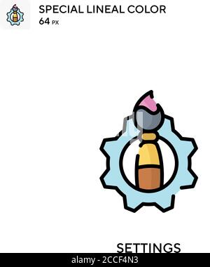 Settings Special lineal color icon. Illustration symbol design template ...