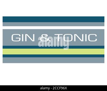 Gin & Tonic vector Stock Vector