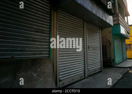 Howrah, West Bengal, India - 22nd May 2020 : The retail shops are under lockdown to stop spread of covid 19, corona virus in the state. West Bengal. Stock Photo