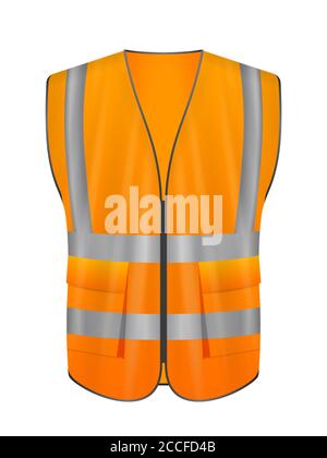 Safety vest staff on a white background. Vector illustration Stock ...