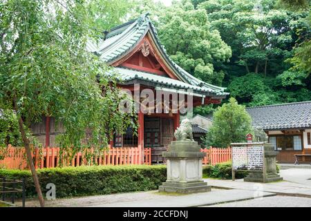 Kanazawa, Japan - Ozaki Shrine in Kanazawa, Ishikawa, Japan. The shrine is dedicated to both Tokugawa Ieyasu and Maeda Toshitsune. Stock Photo