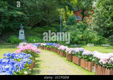 Site of the Former Siebold Residence in Nagasaki, Japan. Philipp Franz Balthasar von Siebold (1796-1866) was a German physician, botanist. Stock Photo