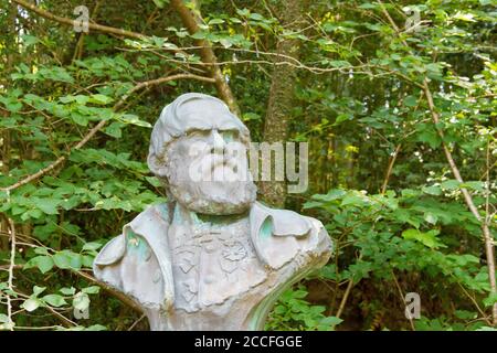 Siebold Statue at Site of the Former Siebold Residence in Nagasaki, Japan. Philipp Franz Balthasar von Siebold (1796-1866) was a German physician. Stock Photo