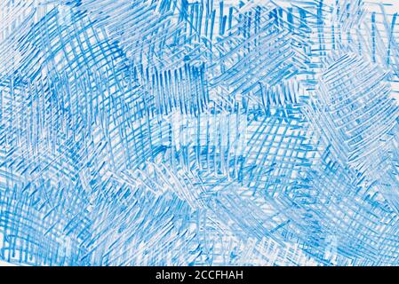 blue marker painted on white background texture Stock Photo