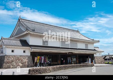 Nagasaki, Japan - Shimabara Station in Shimabara, Nagasaki, Japan. It is operated by Shimabara Railway and is on the Shimabara. Stock Photo