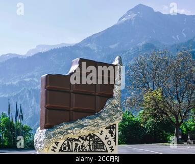 Ballenberg Chocolaterie XXL Chocolate, Switzerland Stock Photo