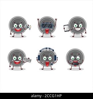 Cartoon character of audio speaker with various circus shows Stock Vector  Image & Art - Alamy