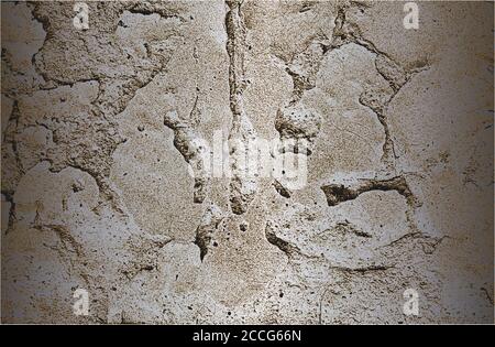 Distress old cracked concrete vector texture.Rusty and silver grunge background. My collection of background textures. Stock Vector