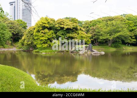 Tokyo, Japan - Koishikawa Korakuen Garden in Tokyo, Japan. Stock Photo