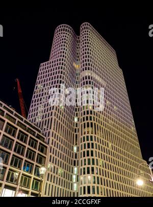 Germany, Berlin, Kantstrasse skyscraper Upper West. Stock Photo