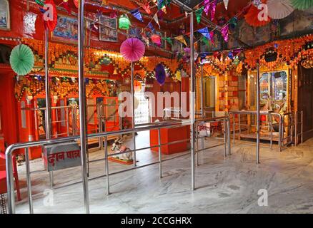 Beawar, Rajasthan, India, Aug 22, 2020: View of a Ganpati Temple looks deserted on the occasion of Ganesh Chaturthi festival amid COVID-19 pandemic, in Beawar. Credit: Sumit Saraswat/Alamy Live News Stock Photo