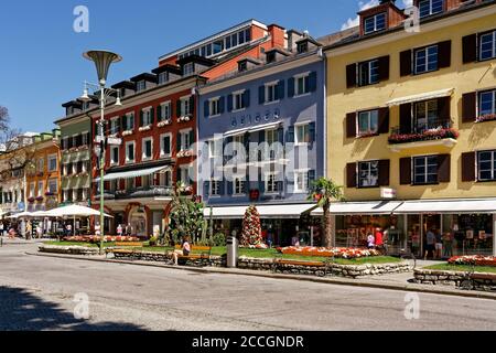 Historic old town of the sunny city of Lienz, East Tyrol, Tyrol, Austria Stock Photo