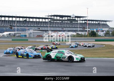 22 August 2020, Brandenburg, Lausitzring: Motorsport: German Touring Car Masters, 1st race, at the Lausitzring: The racing drivers drive their cars on the track. Photo: Sebastian Kahnert/dpa-Zentralbild/dpa