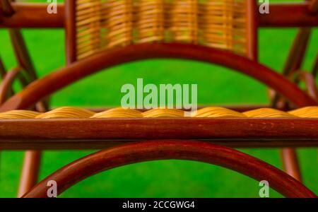 element of a wicker furniture from a rod Stock Photo