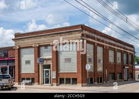 Buildings in downtown Grinnell Stock Photo