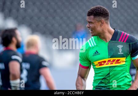 London, UK. 23rd Sep, 2018. Nathan Earle of Harlequins during the Gallagher Premiership Rugby match between Saracens and Harlequins at the Allianz Park, London, England on 22 August 2020. Photo by Phil Hutchinson. Editorial use only, license required for commercial use. No use in betting, games or a single club/league/player publications. Credit: UK Sports Pics Ltd/Alamy Live News Stock Photo