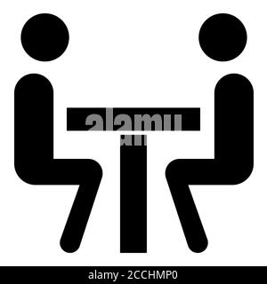 Face to face consulting Consulting Glyph Icon Stock Photo